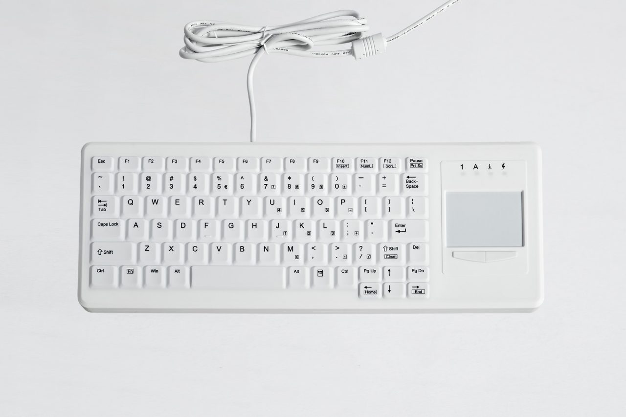 CK82S: Medical Keyboard with Right Touchpad