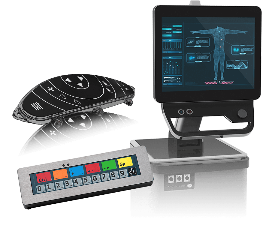 custom interfaces with touchscreens and bump bar