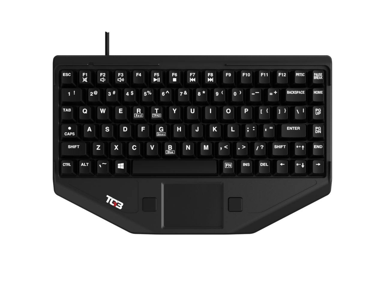 BLTX: USB Backlit Keyboard with Center Touchpad